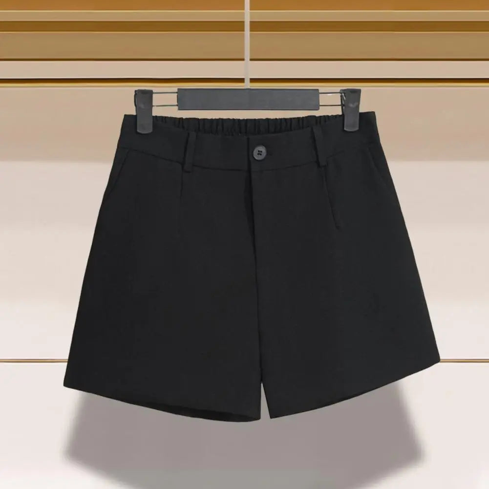 High-Waisted Casual Tailored Shorts