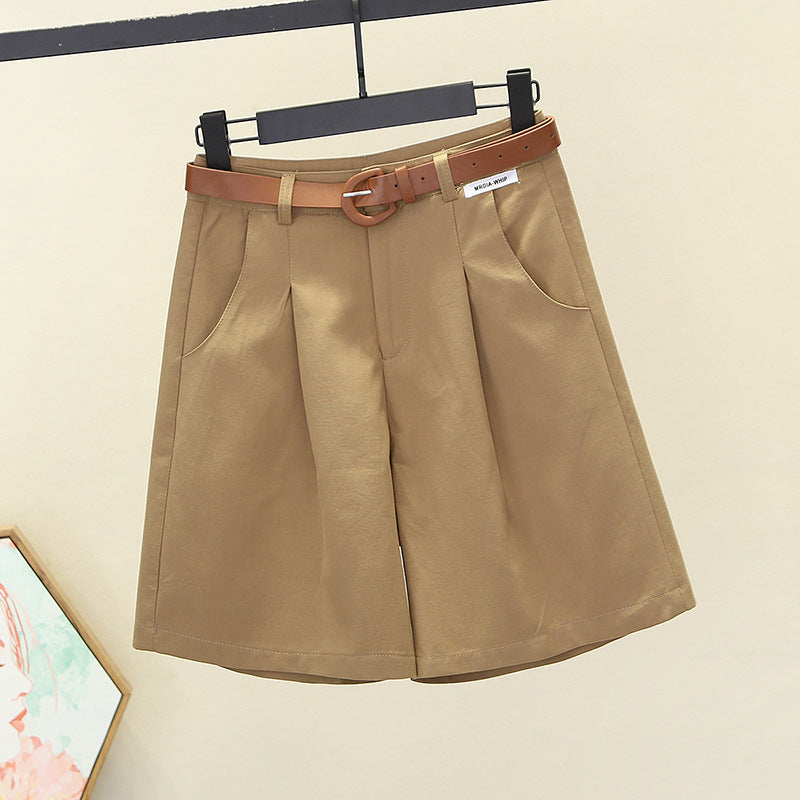 High-Waisted Wide-Leg Shorts