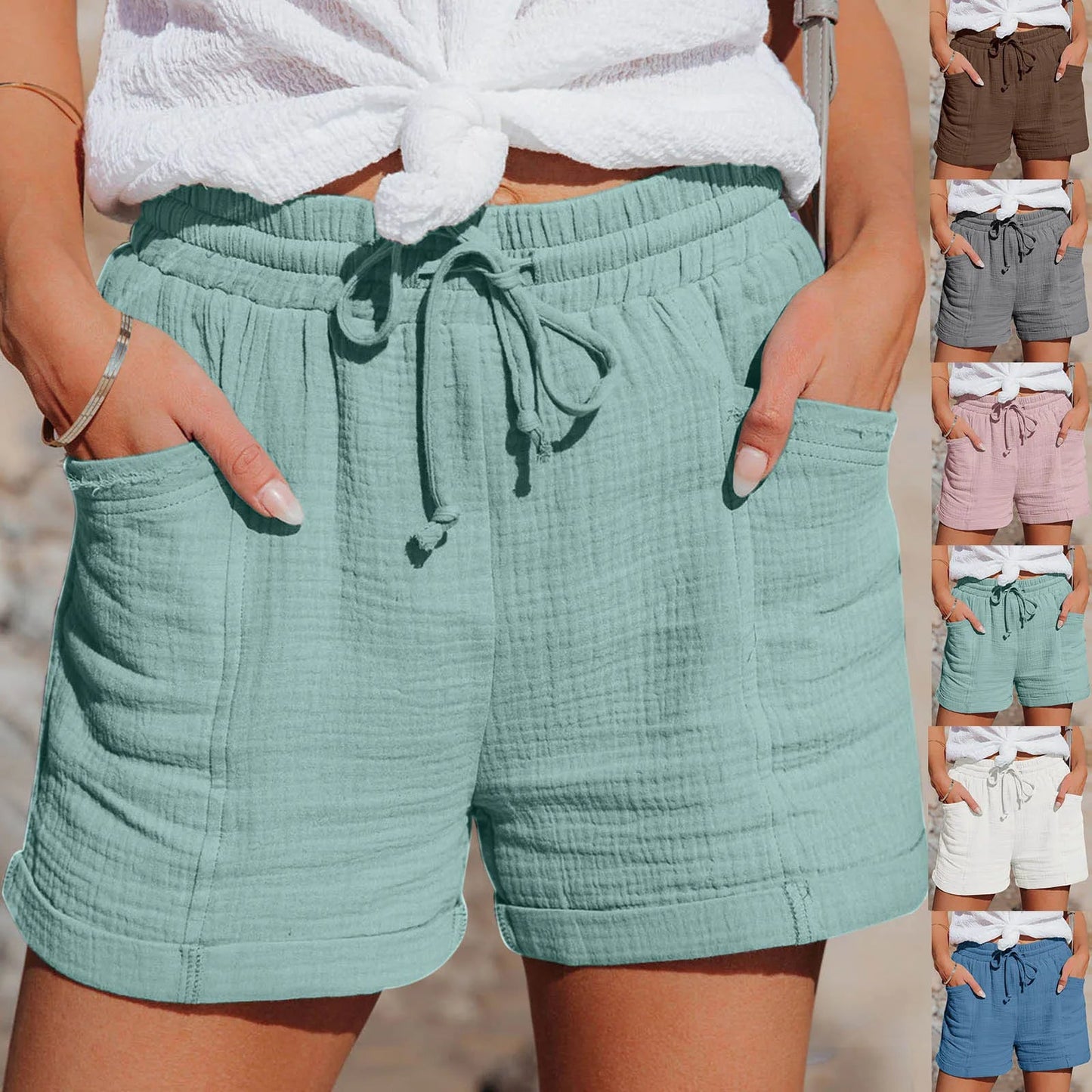 High-Waisted Leg Shorts