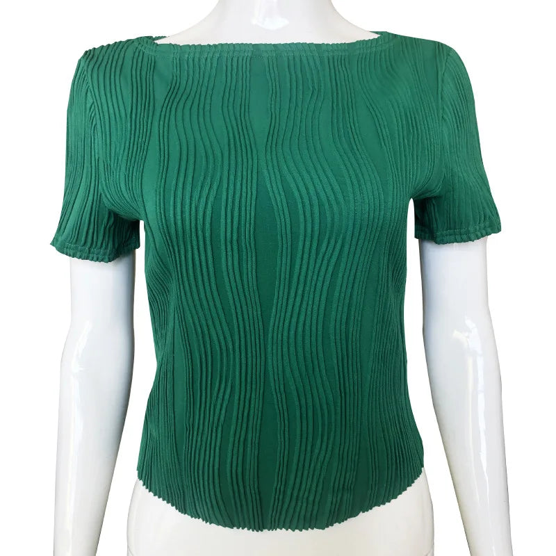 Ruched Long Sleeve Cropped Top