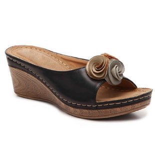 Floral Platform Sandals