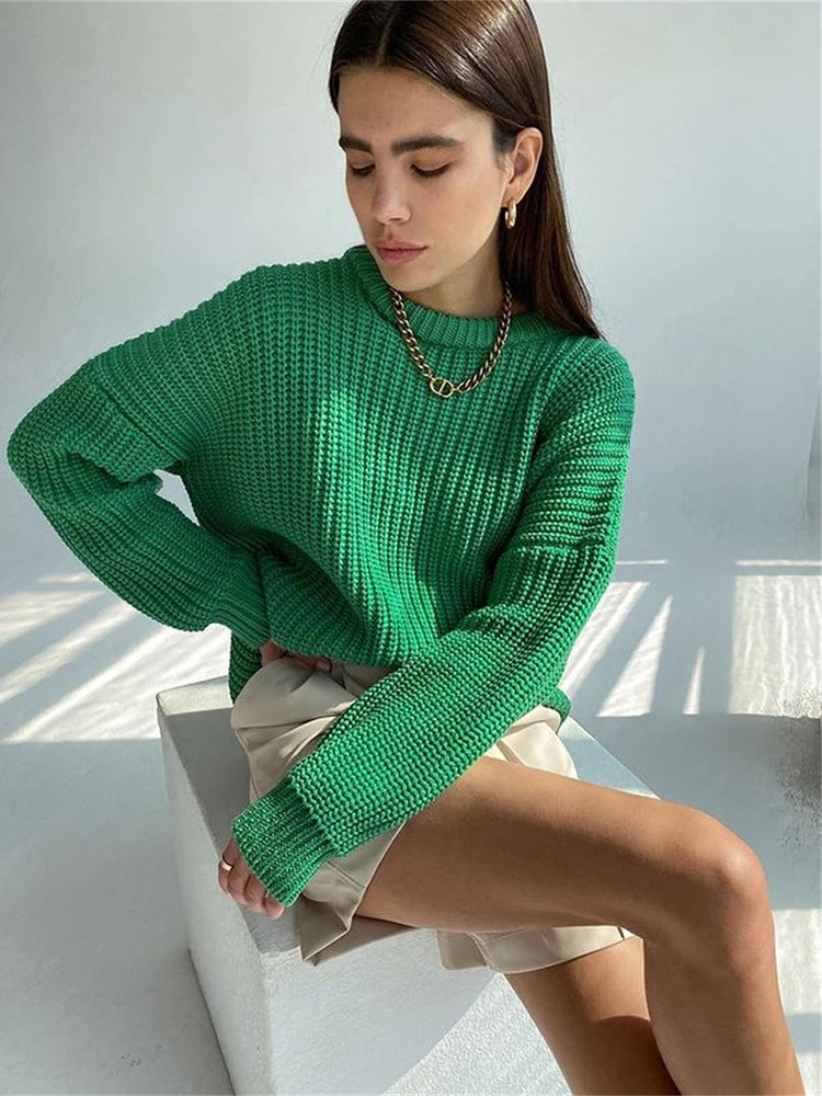 Knitted Oversized Pullover Sweater