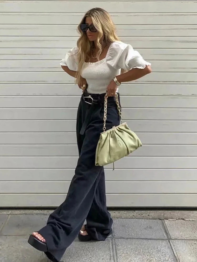 High Waist Baggy Jeans