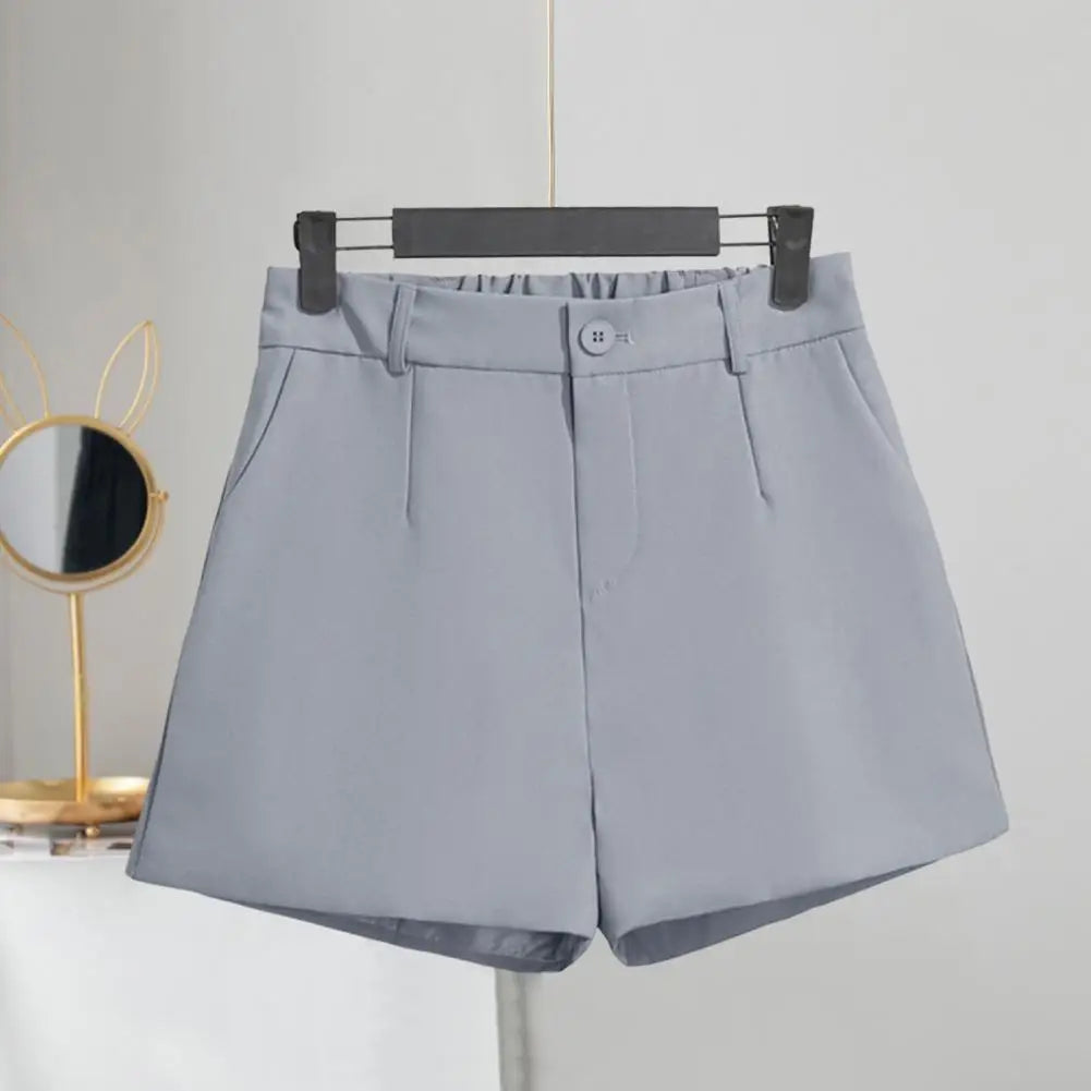 High-Waisted Casual Tailored Shorts