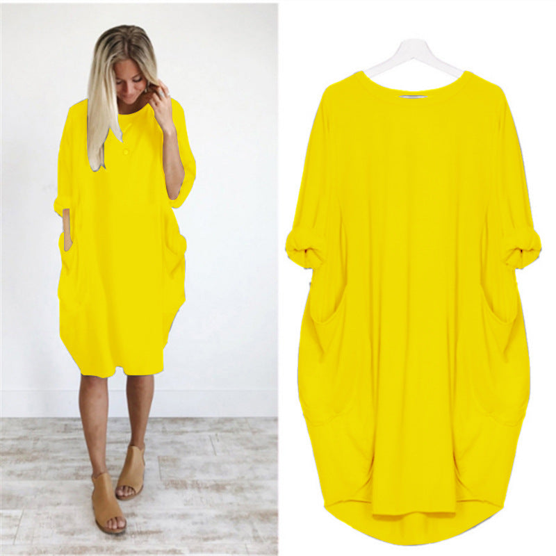 Pocket Long Sleeve Dress
