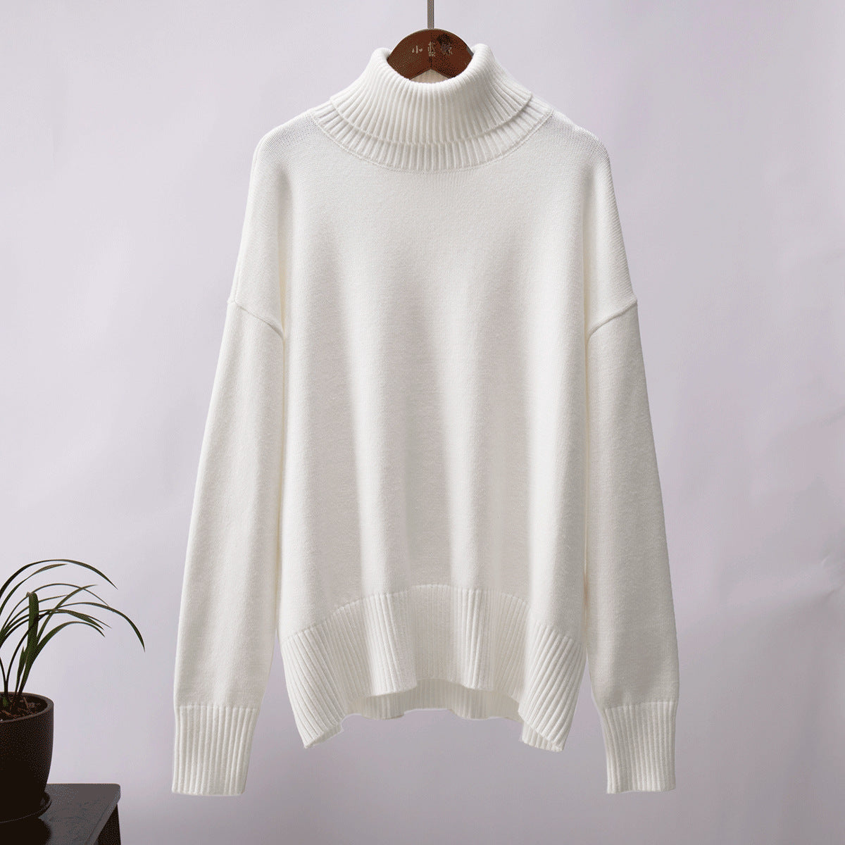 Turtleneck Oversized Casual Knitted Sweater