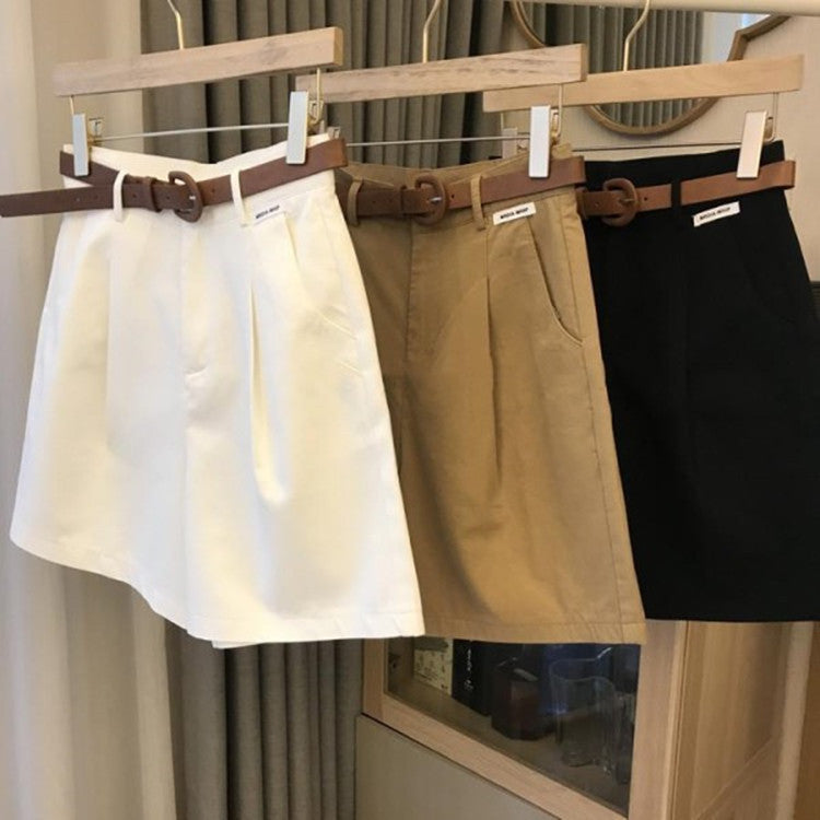 High-Waisted Wide-Leg Shorts