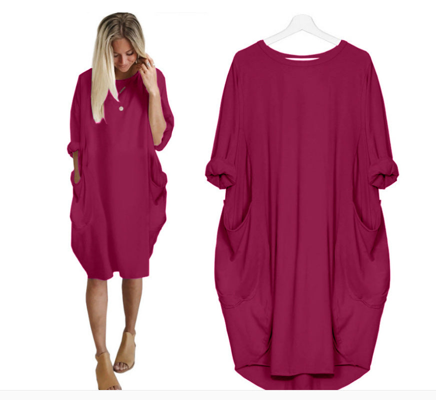 Pocket Long Sleeve Dress