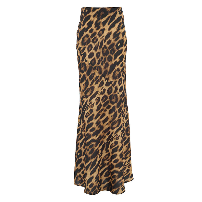 Leopard Print Bodycon Mermaid Skirt