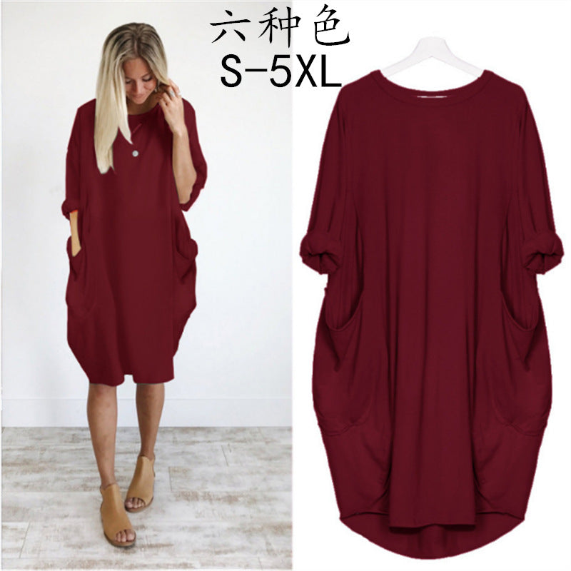 Pocket Long Sleeve Dress