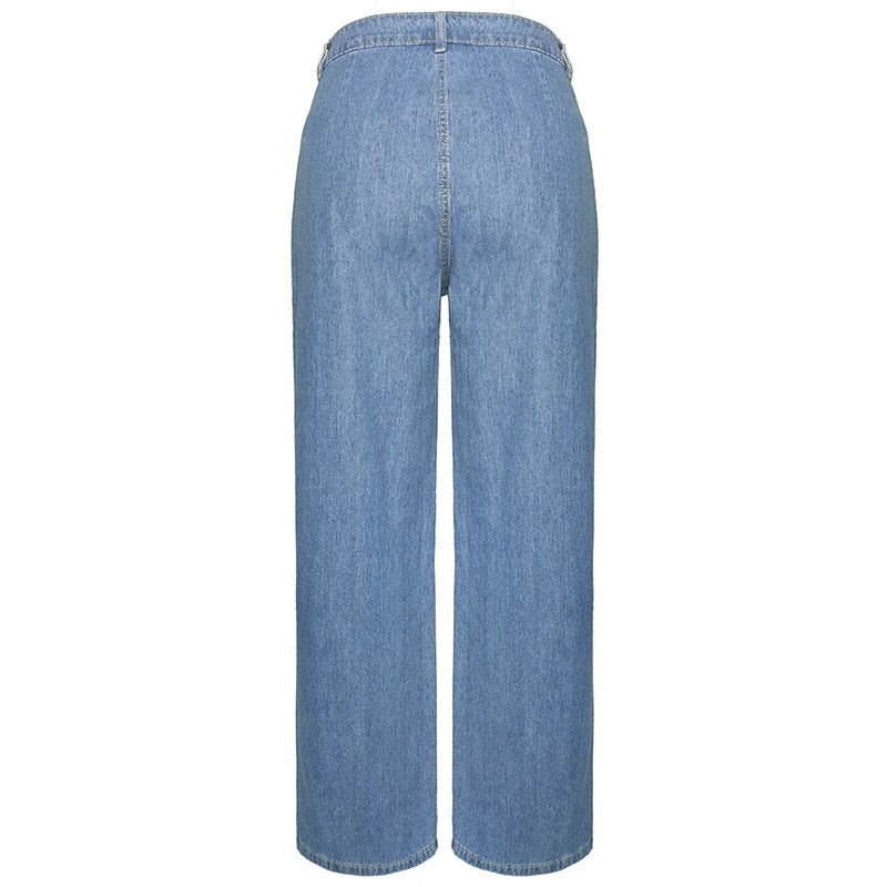 High-Waisted Wide Leg Jeans