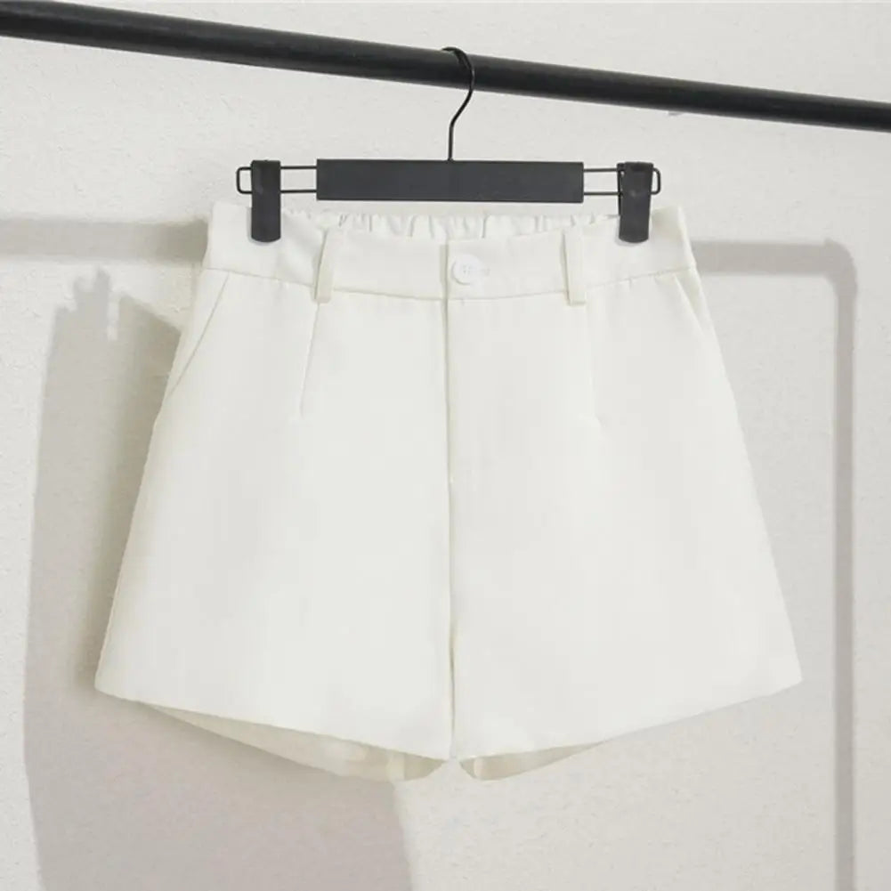 High-Waisted Casual Tailored Shorts