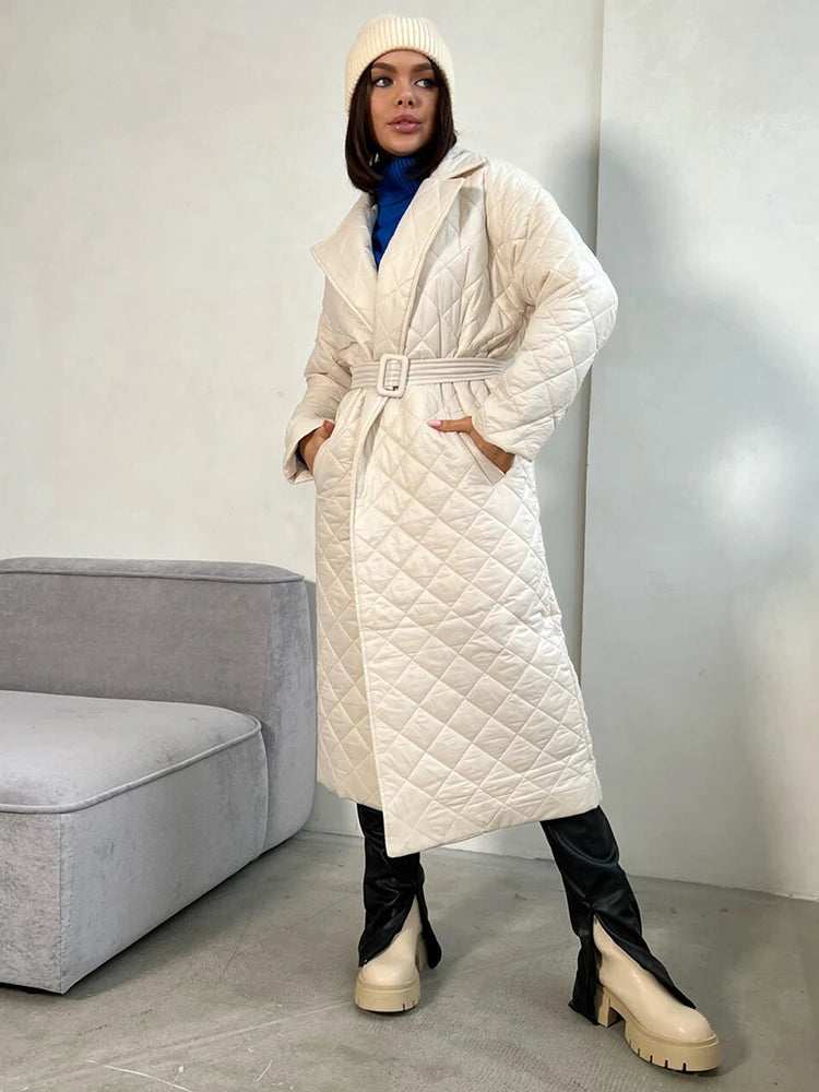 Fall Winter Long Sleeve Parkas Quilted Coats and Jackets