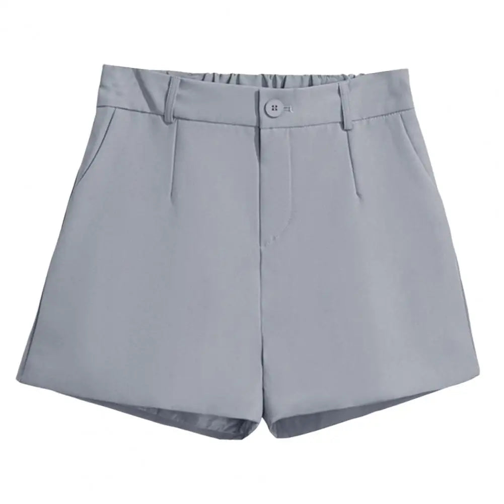 High-Waisted Casual Tailored Shorts