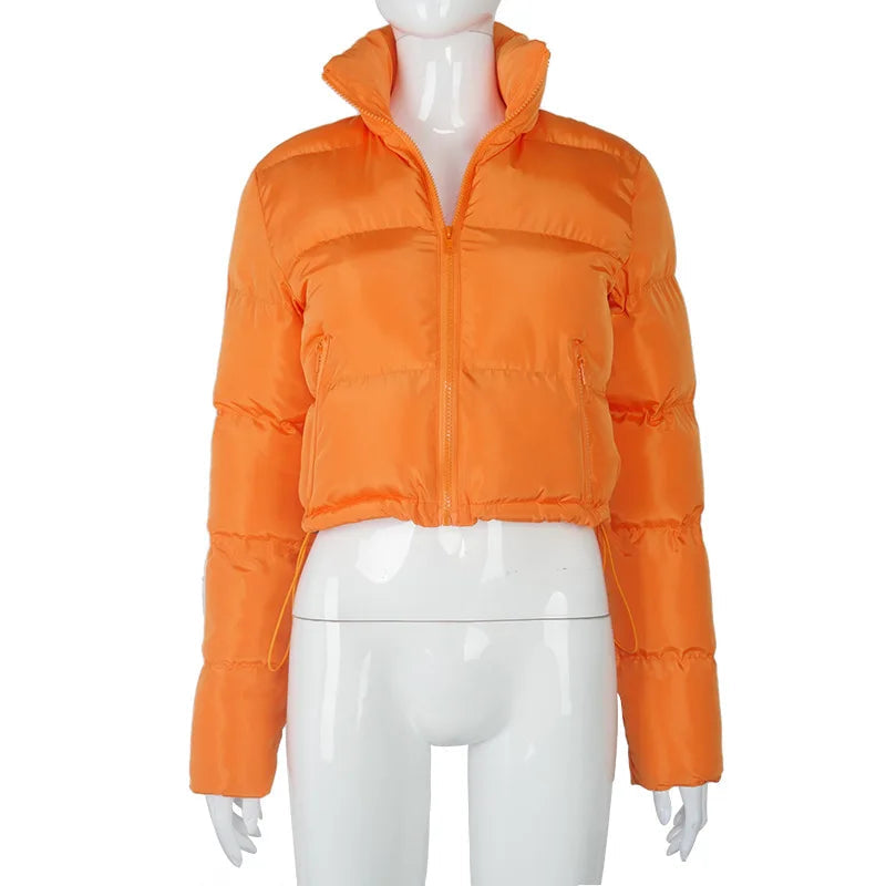 Solid Down Puffer Jacket - Fall/Winter Coat