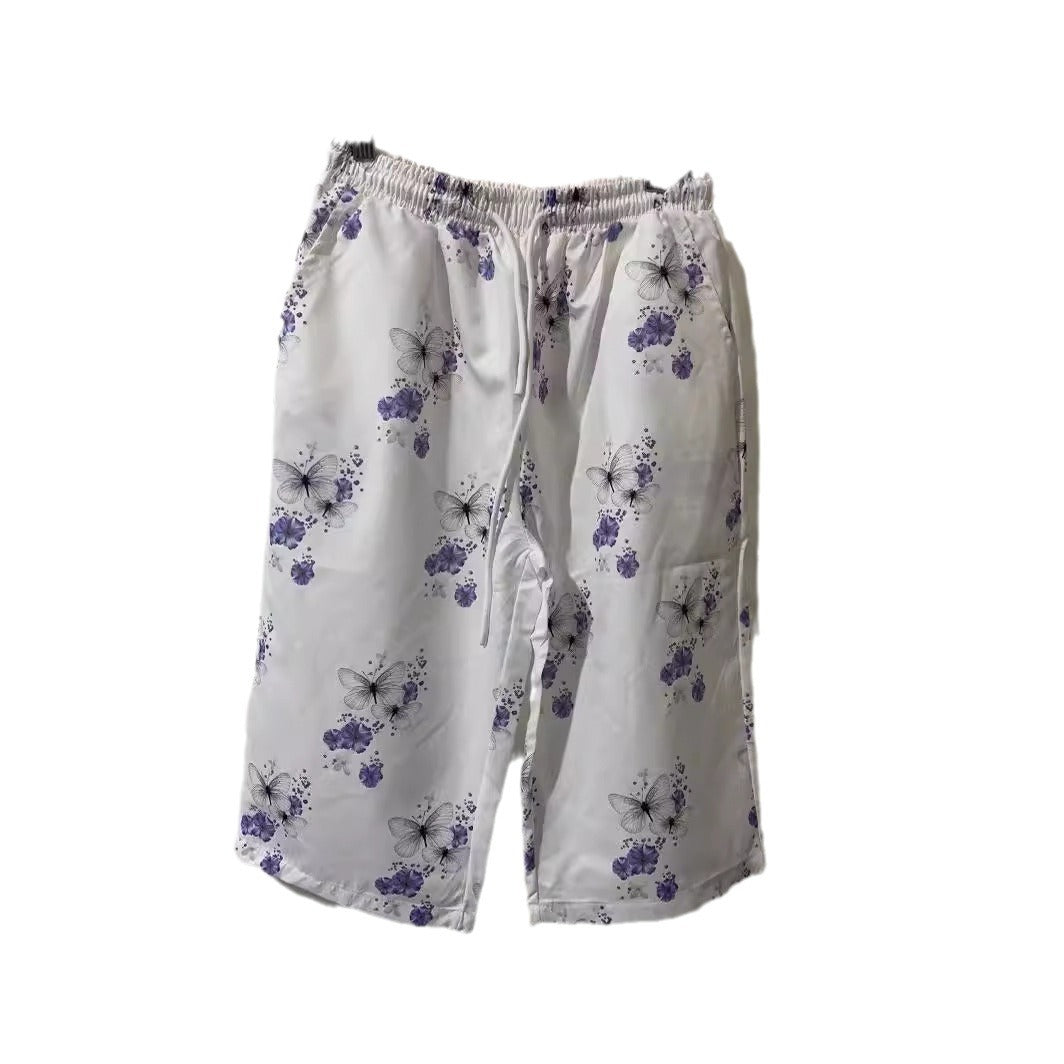 Elastic Waist Casual Pants