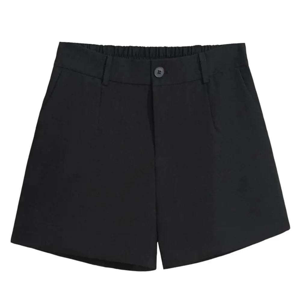High-Waisted Casual Tailored Shorts