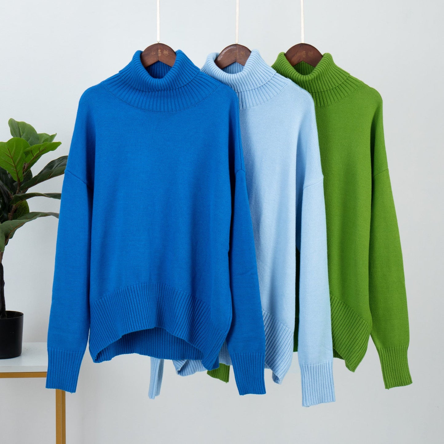 Turtleneck Oversized Casual Knitted Sweater