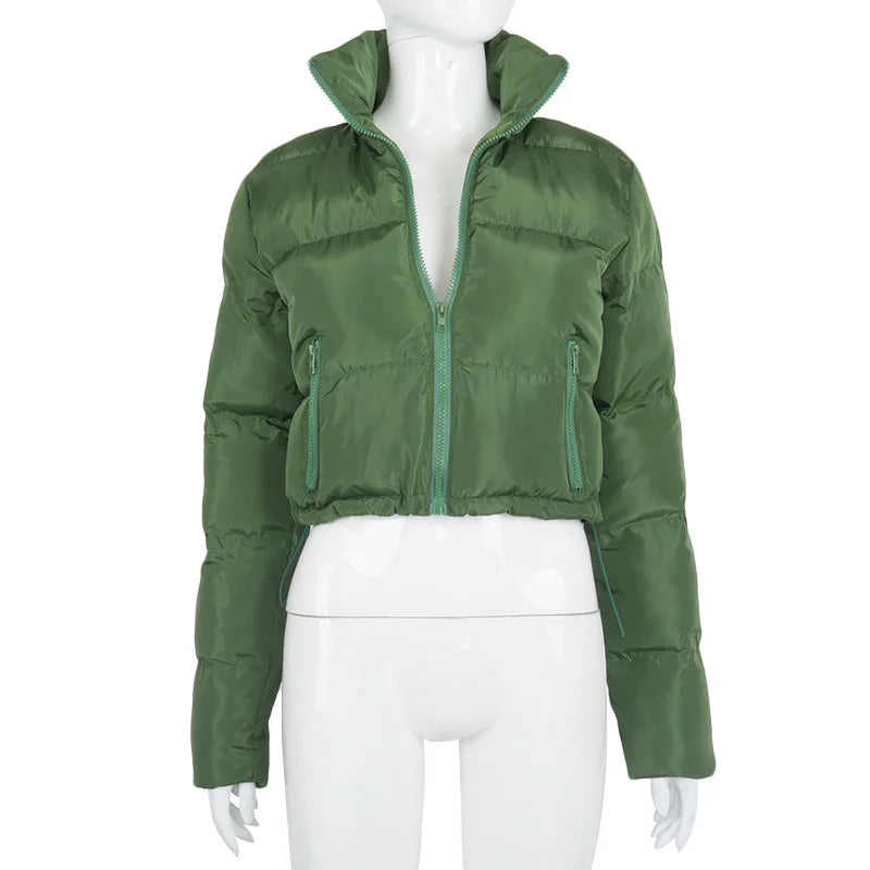 Solid Down Puffer Jacket - Fall/Winter Coat