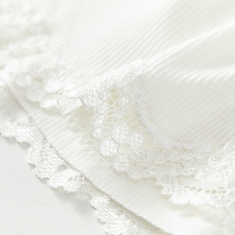 Lace Solid Safety Shorts