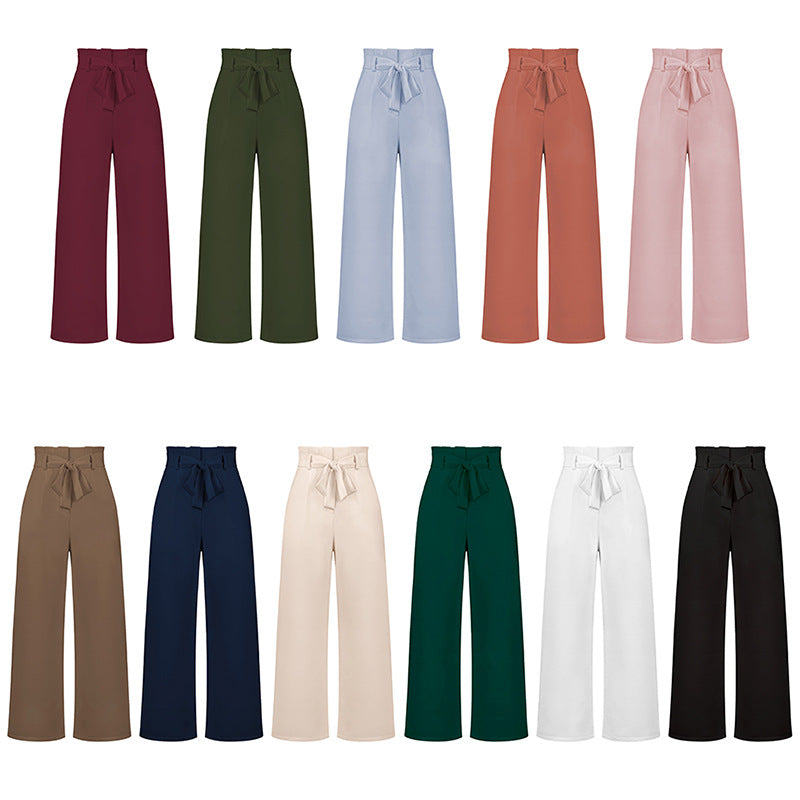 Wide-Leg Trousers Business Formal Pants