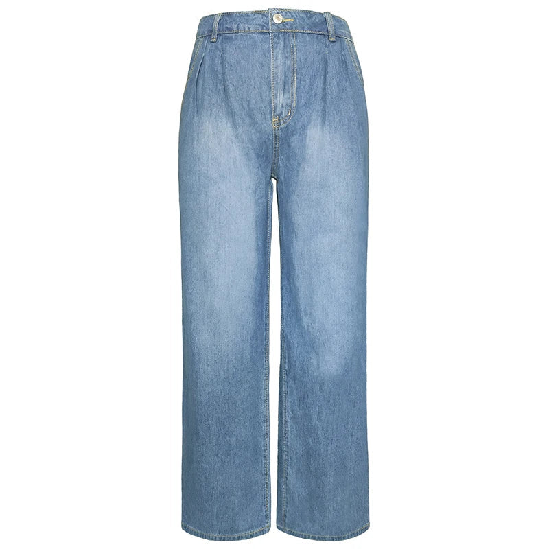 High-Waisted Wide Leg Jeans