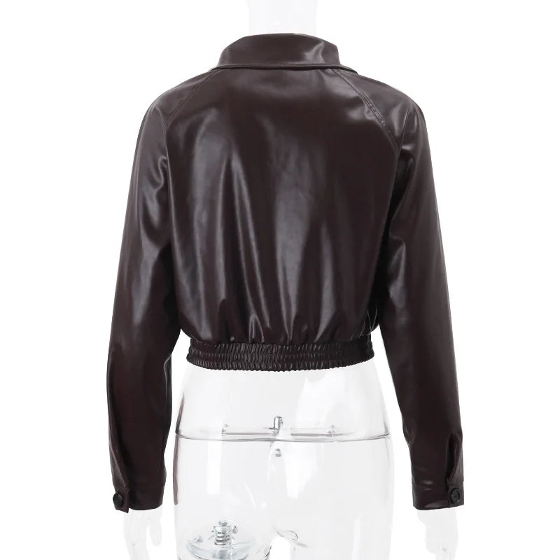 PU Faux Leather Jacket
