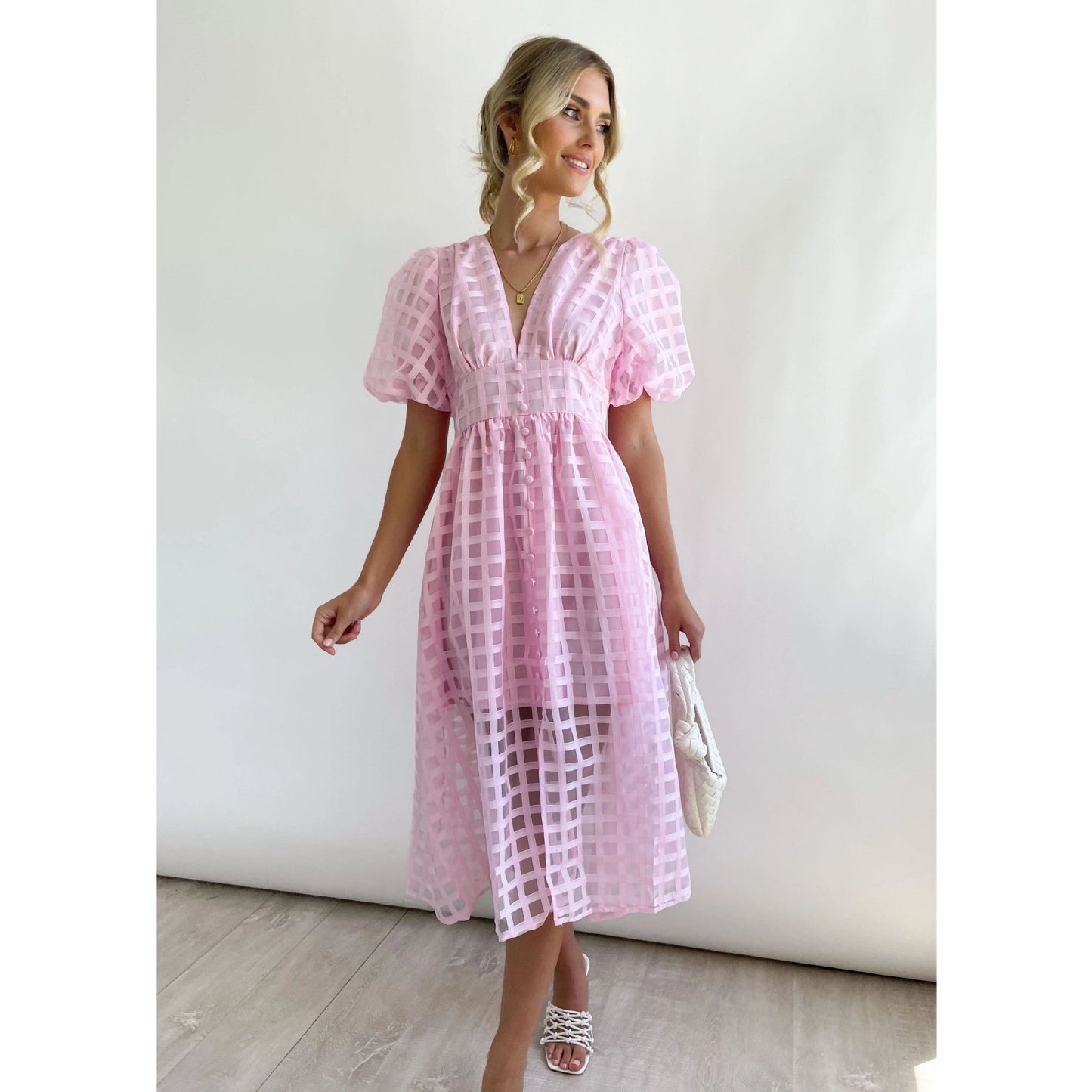 Lantern Sleeve Dress