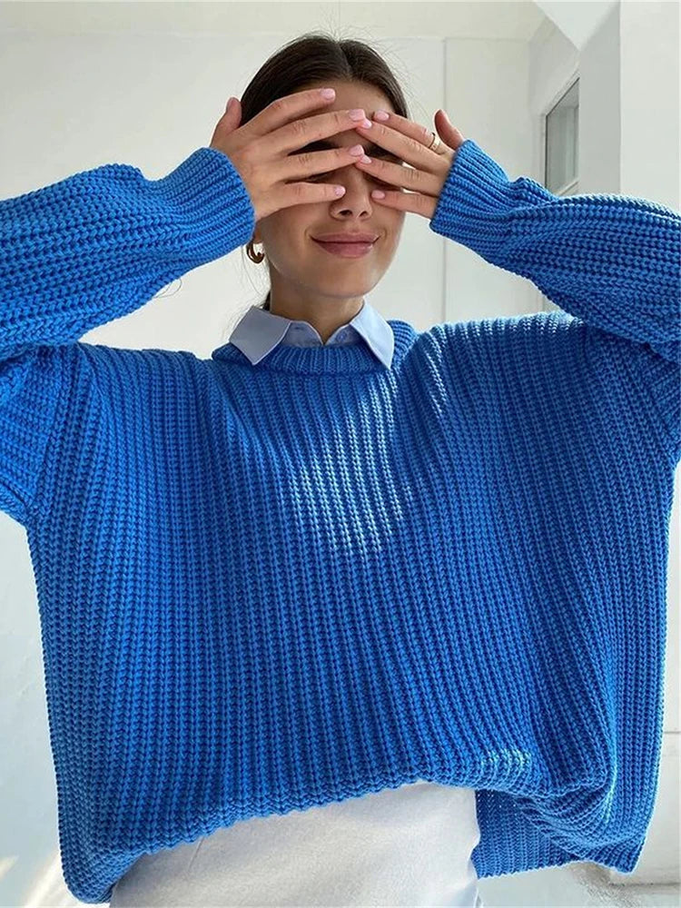 Knitted Oversized Pullover Sweater