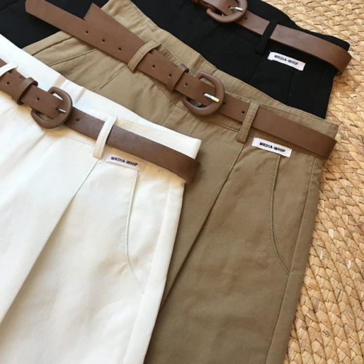 High-Waisted Wide-Leg Shorts