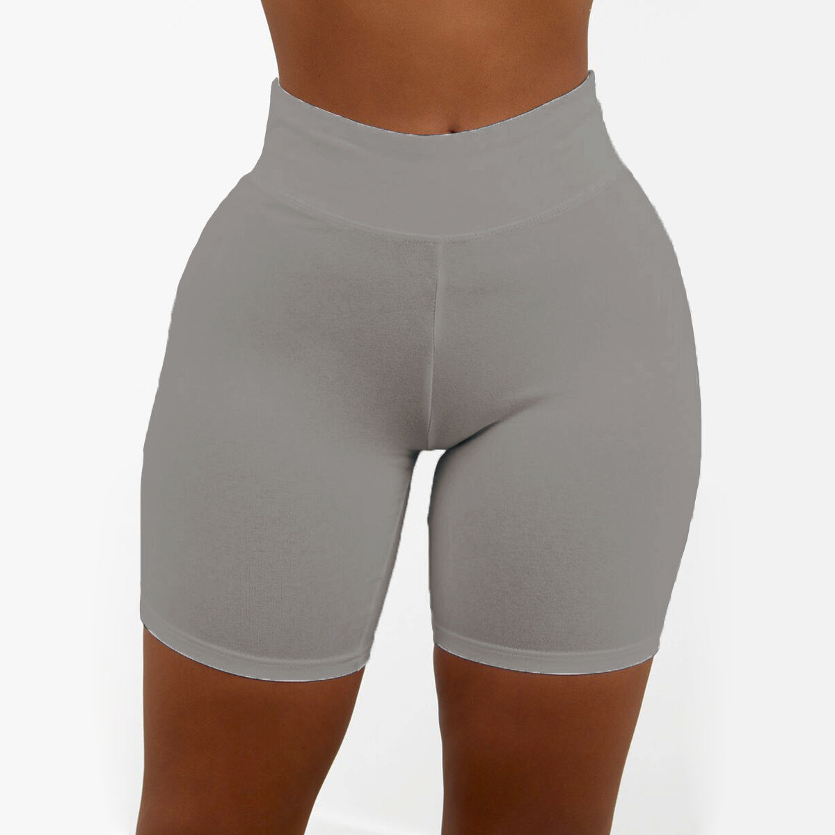 High-Waist Solid Color Yoga Leggings