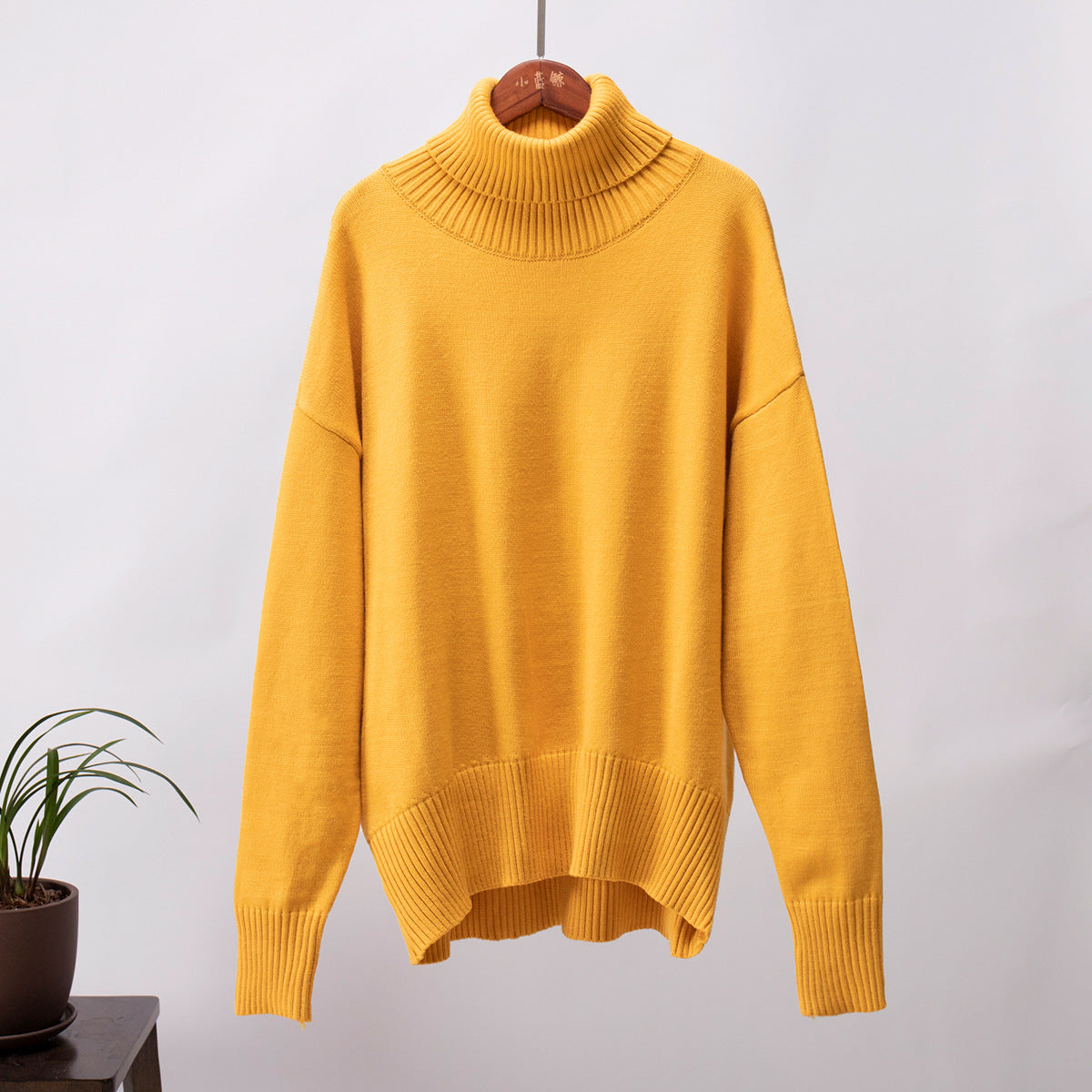 Turtleneck Oversized Casual Knitted Sweater