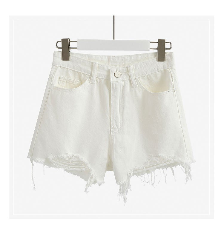 High-Waisted Denim Shorts