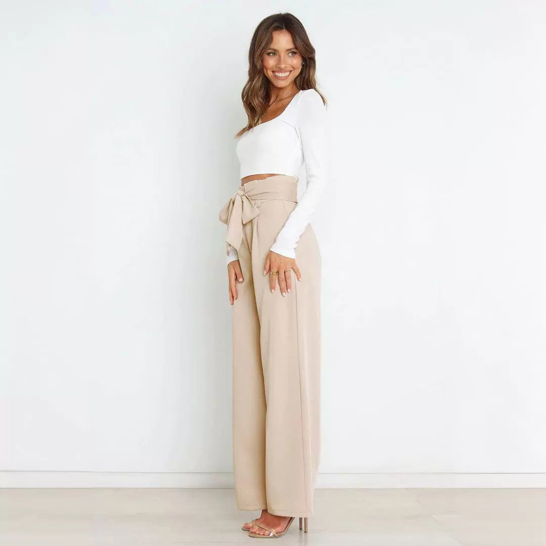 Wide-Leg Trousers Business Formal Pants