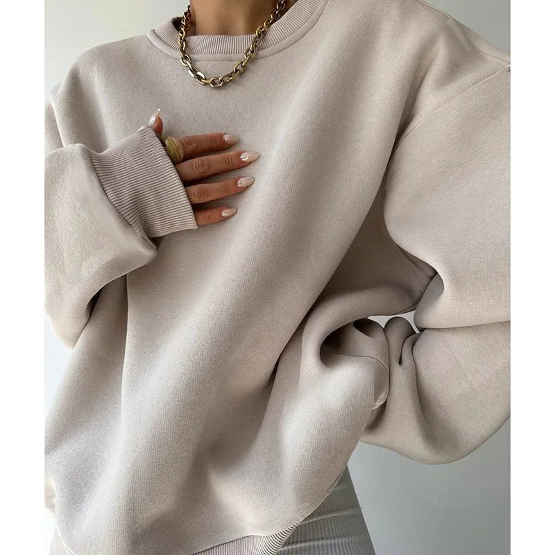 Long Sleeve Top Letters Pattern Pullovers Sweatshirt