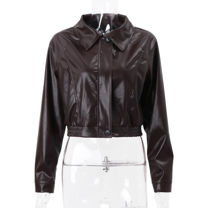 PU Faux Leather Jacket
