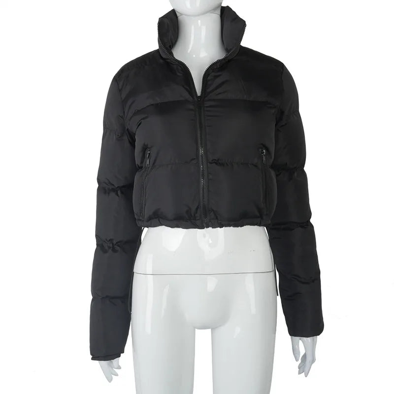 Solid Down Puffer Jacket - Fall/Winter Coat