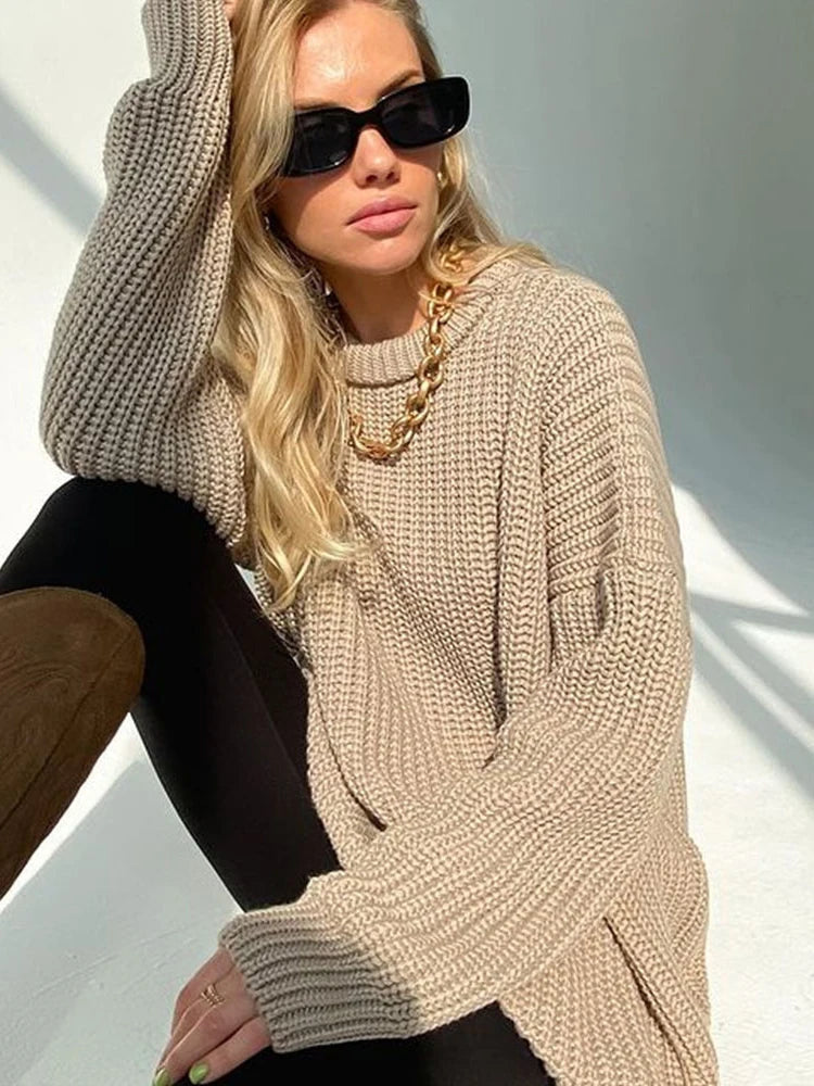 Knitted Oversized Pullover Sweater