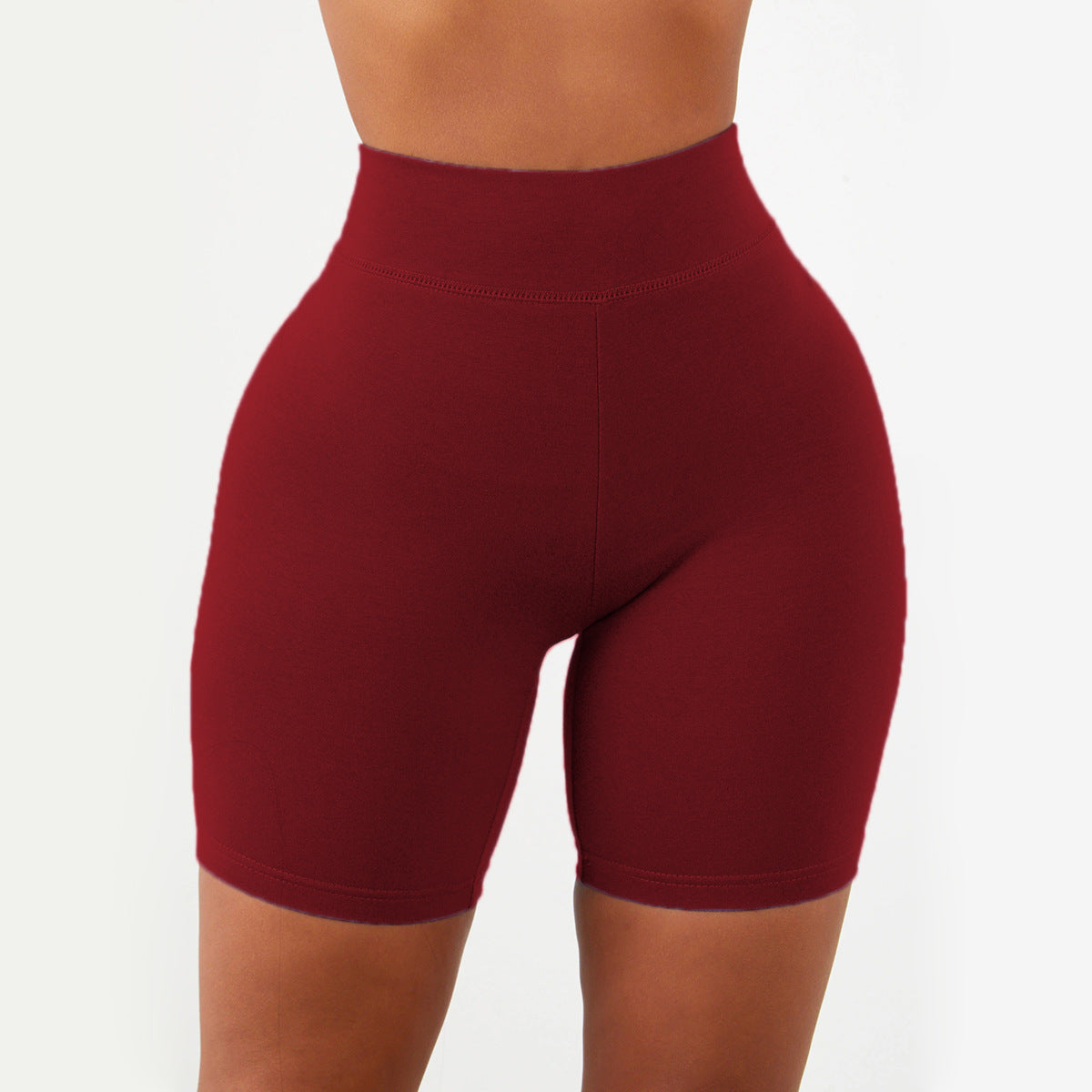 High-Waist Solid Color Yoga Leggings