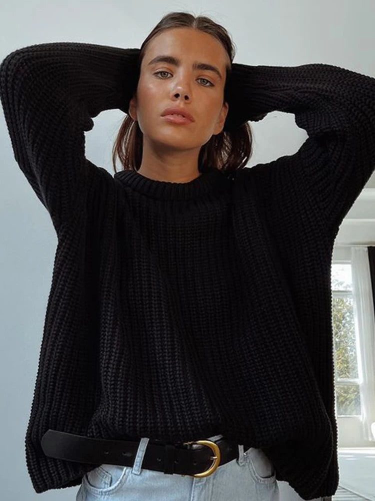 Knitted Oversized Pullover Sweater