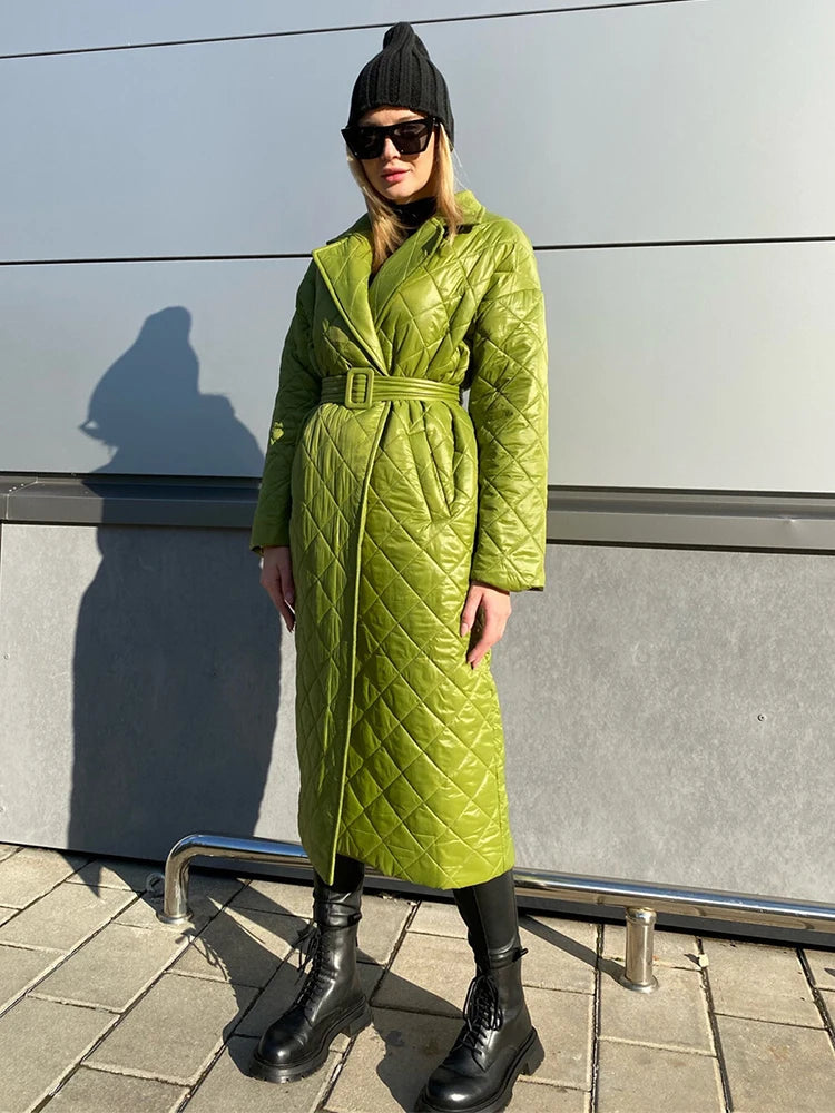 Fall Winter Long Sleeve Parkas Quilted Coats and Jackets