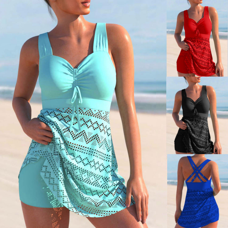 Two-Piece Skirted Swimsuit