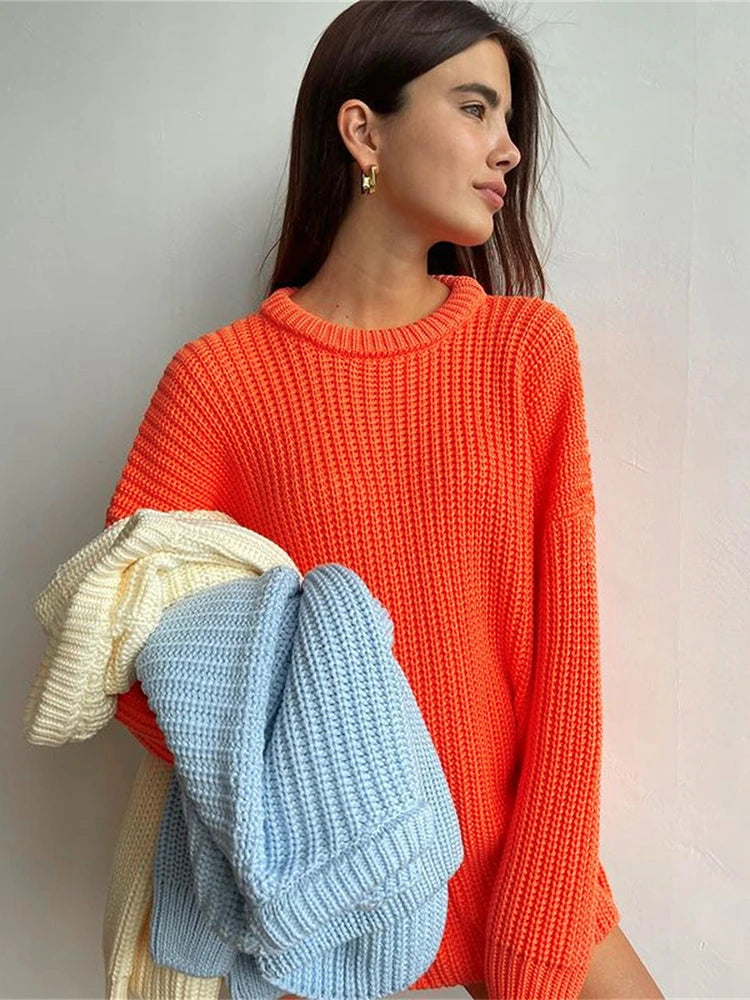 Knitted Oversized Pullover Sweater
