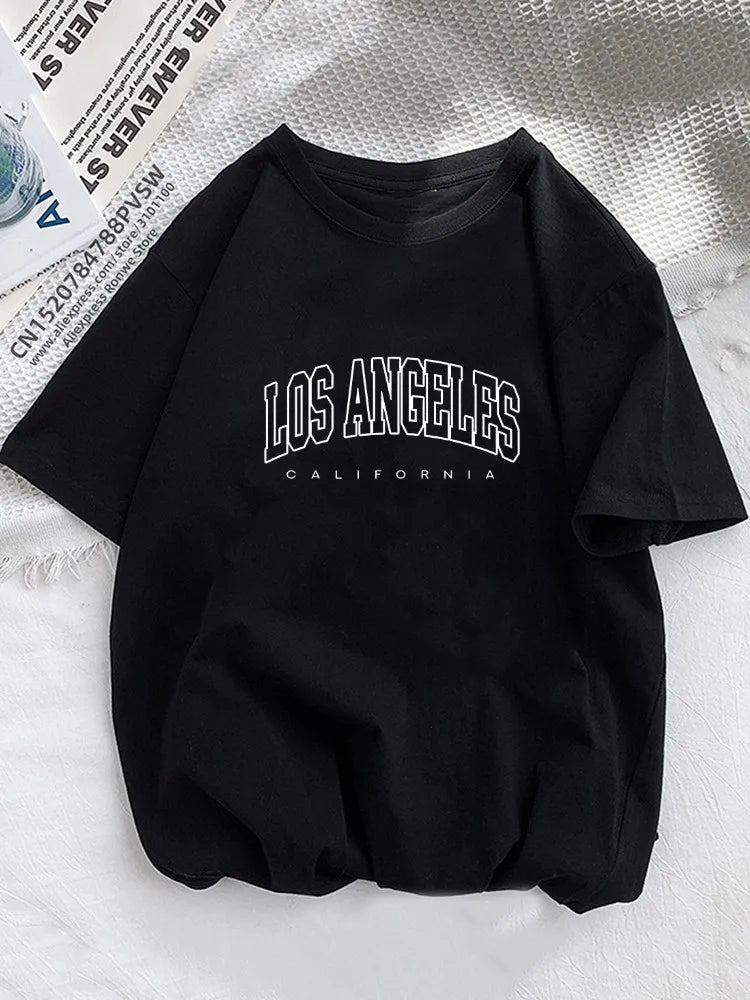 Letter Print T Shirt Causal Tops Tee