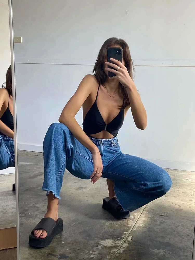 High Waist Baggy Jeans