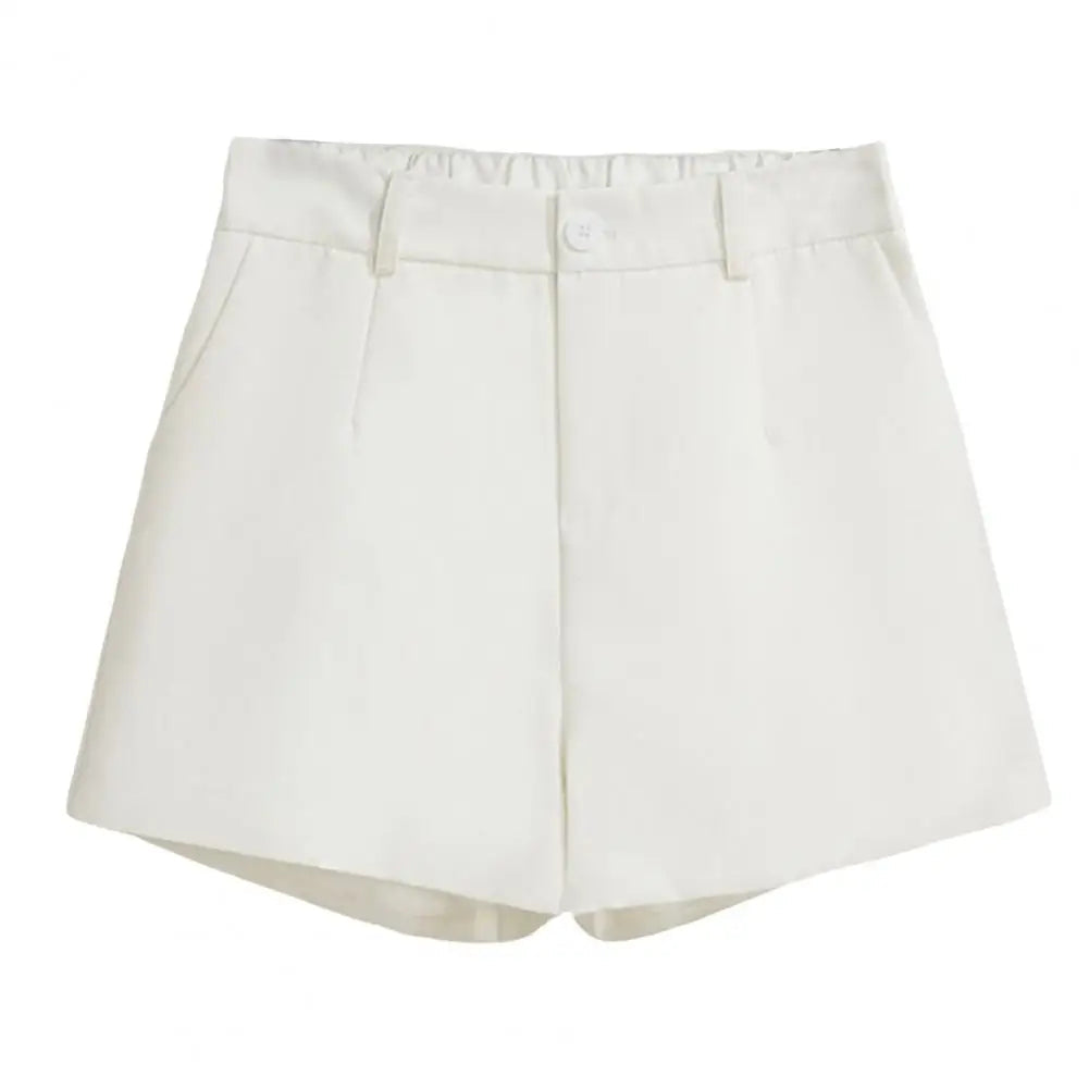 High-Waisted Casual Tailored Shorts