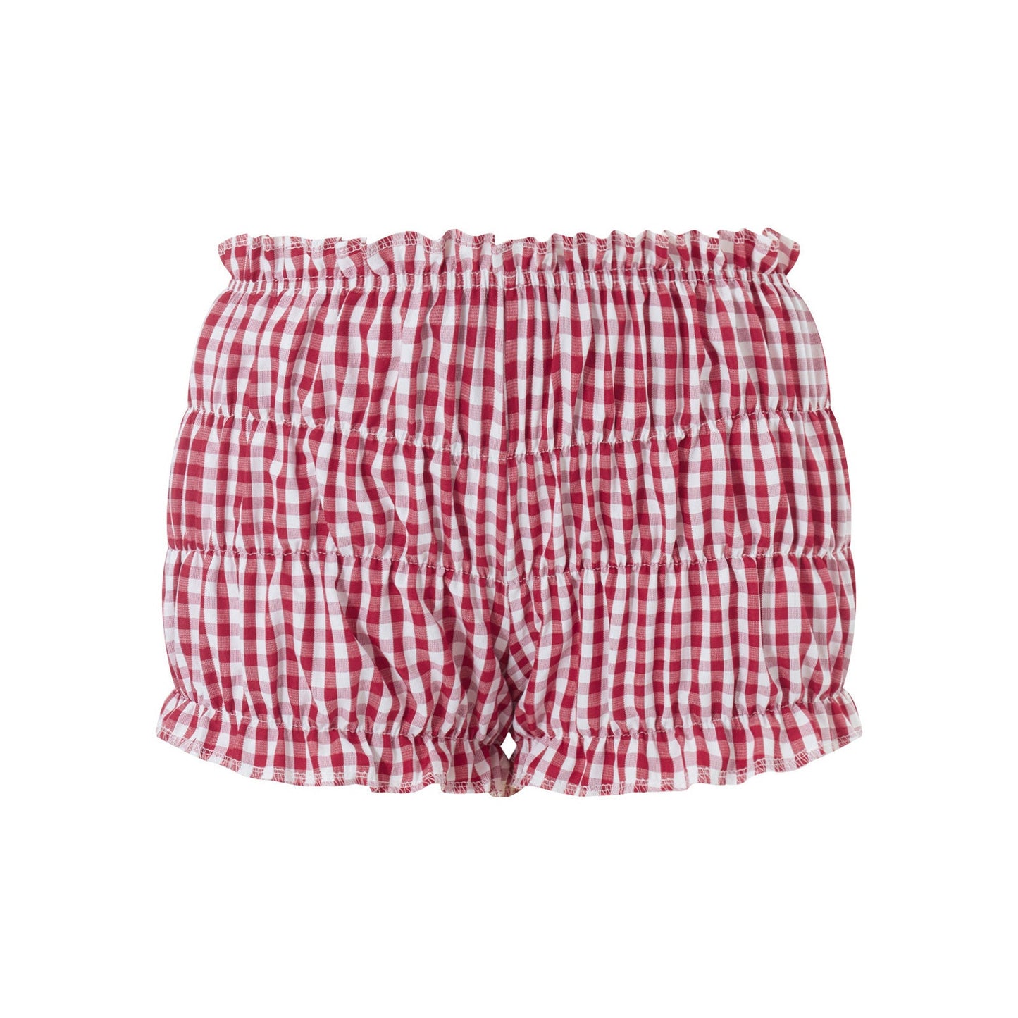 Casual Low-Waist Plaid Shorts