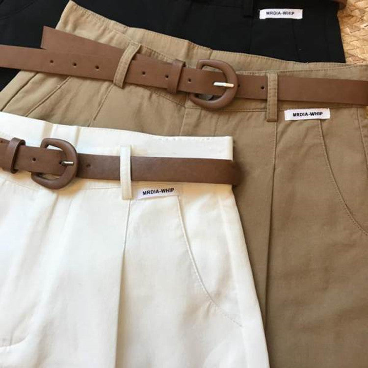 High-Waisted Wide-Leg Shorts