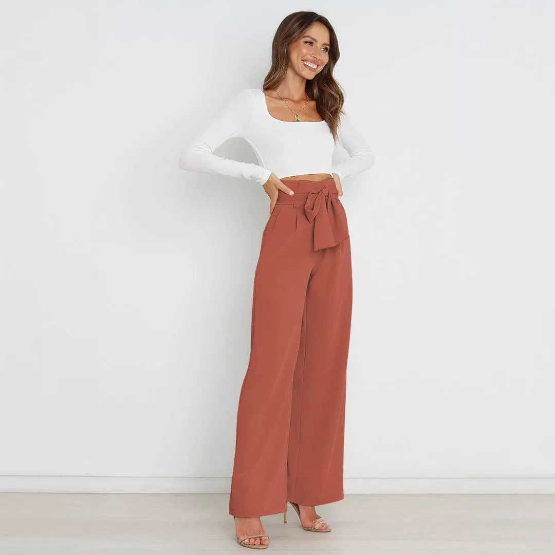 Wide-Leg Trousers Business Formal Pants