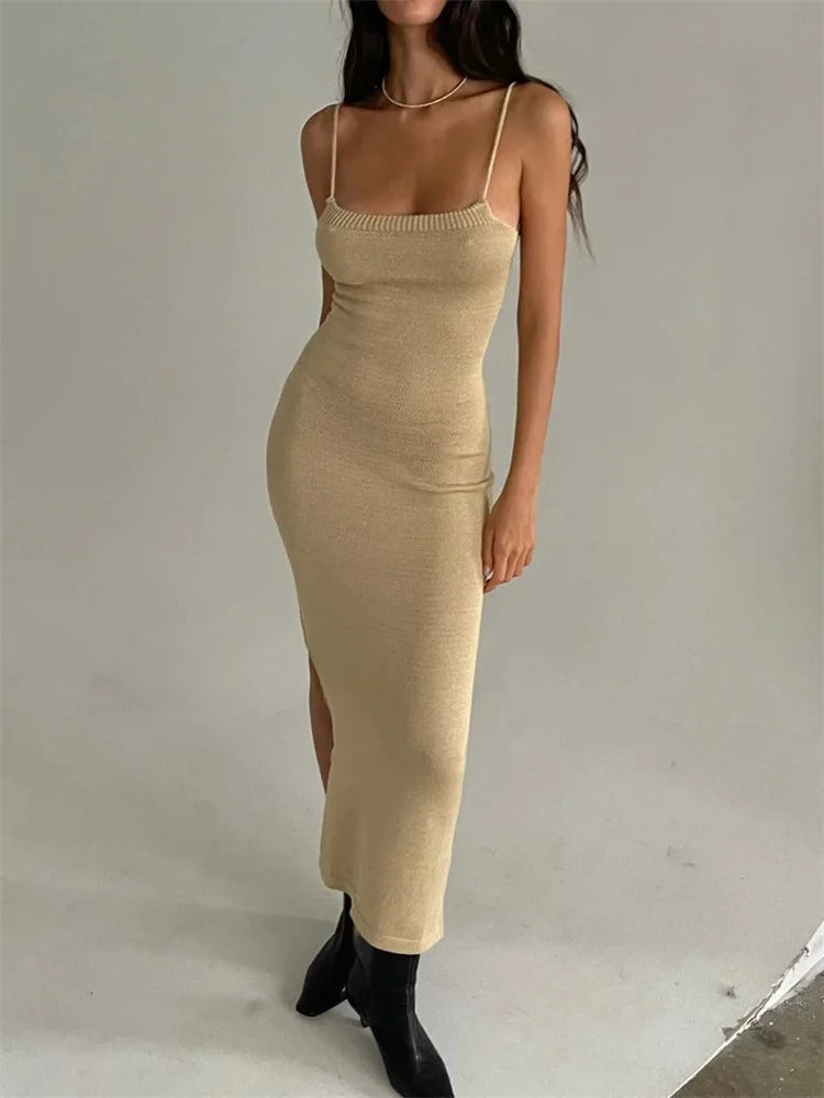 Backless Bandage Knitted Dress